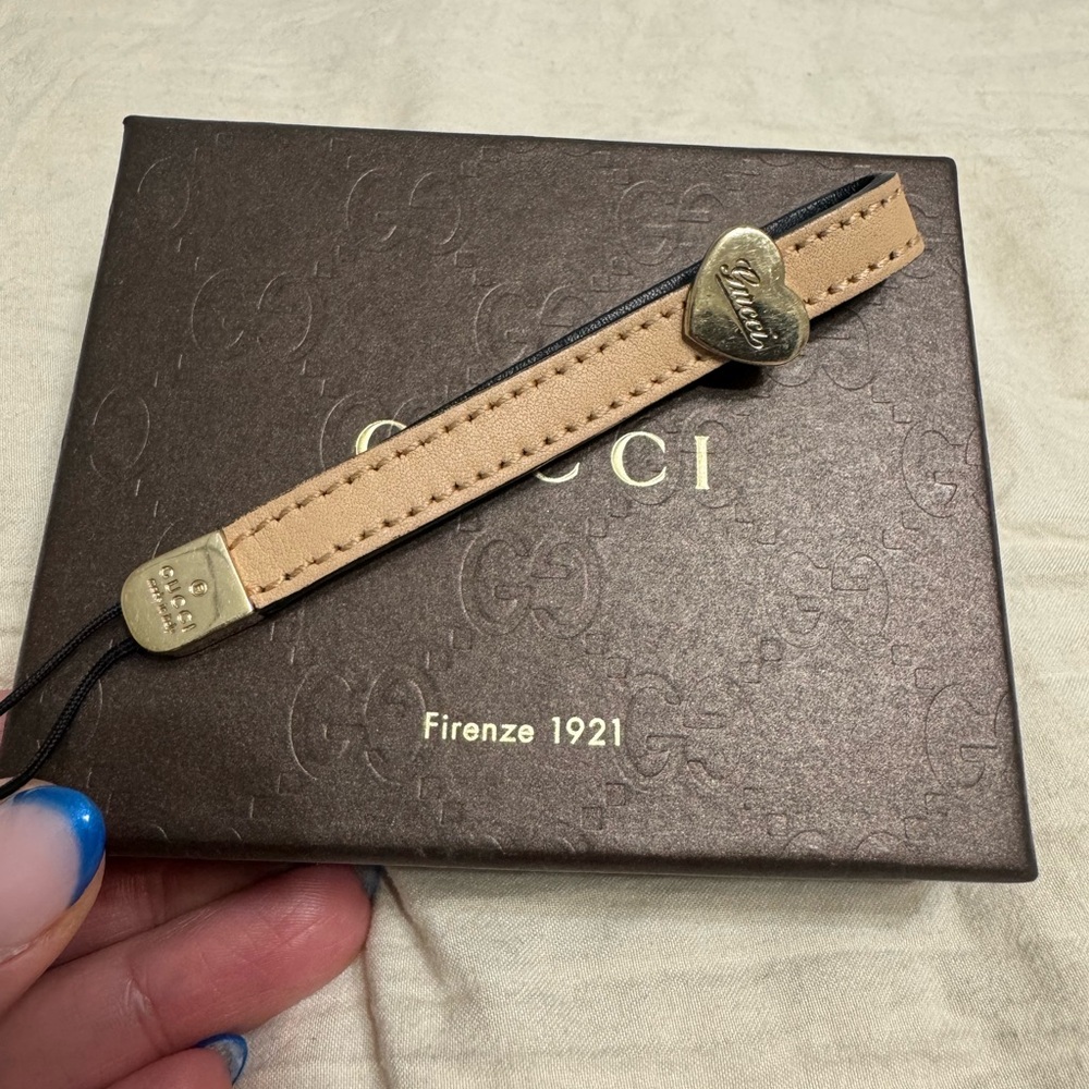 Gucci Leather Phone Charm